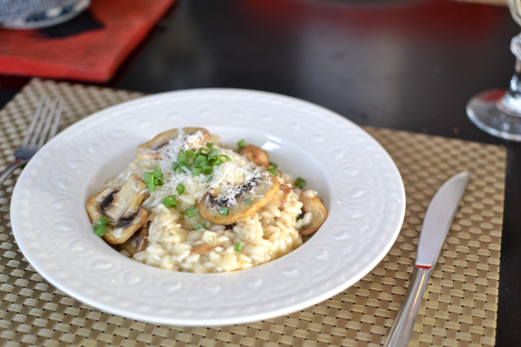 risotto de champiñones